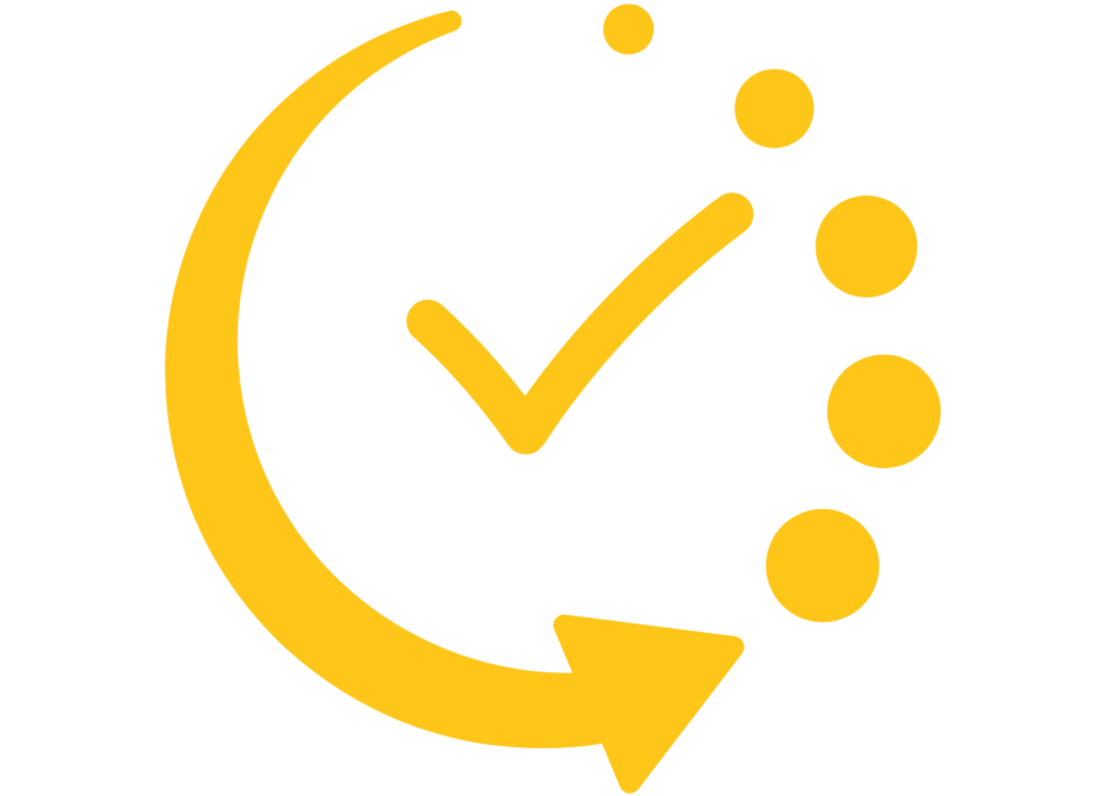 Horloge avec coche de validation pour la disponibilité des taxis Pineau