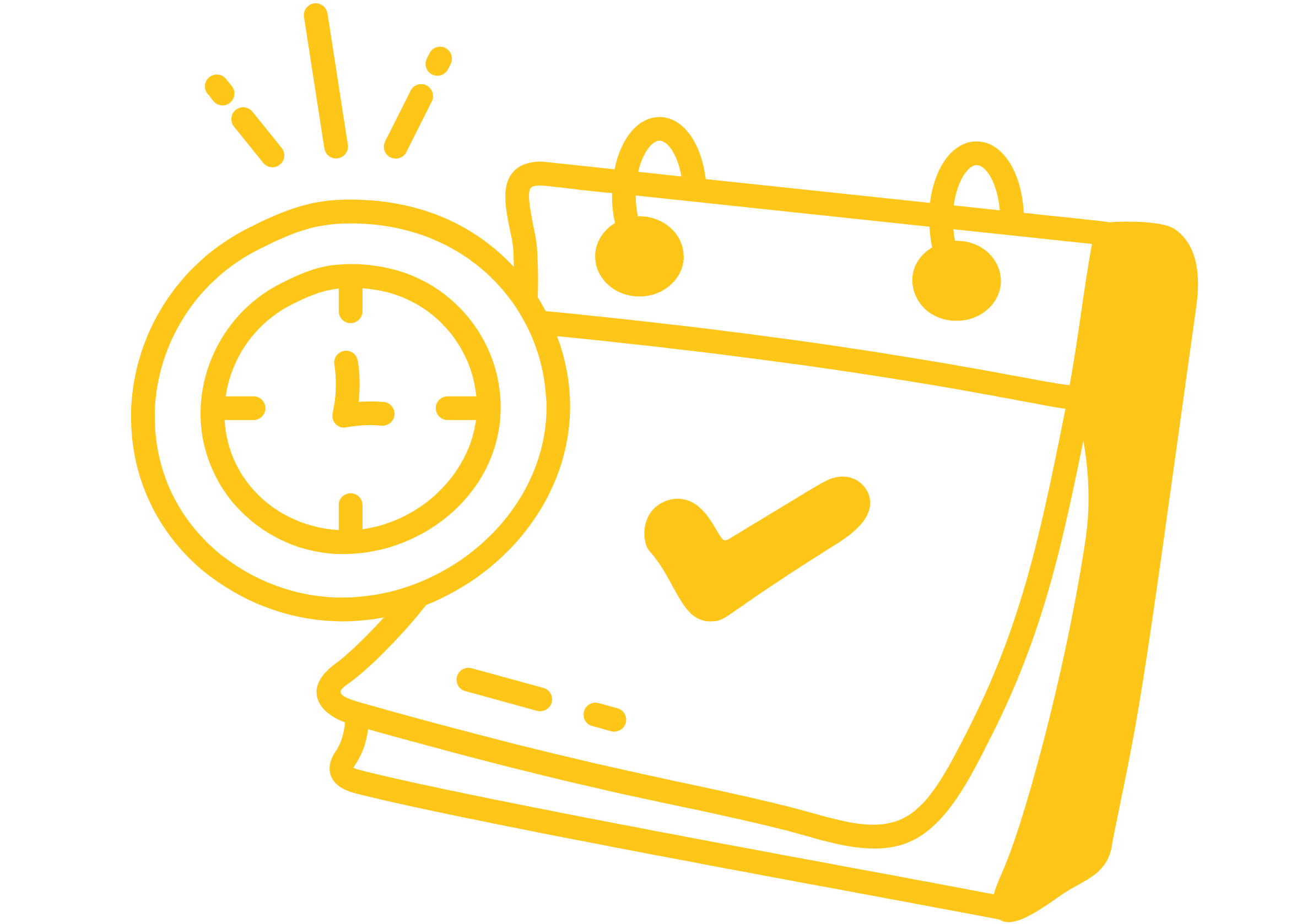 Horloge avec un visuel de calendrier pour les trajets privés d'événements familiaux